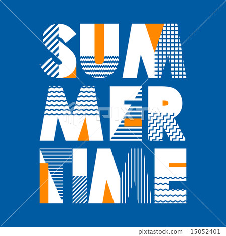 Summer Time T-shirt Typography Vector Illustration Summer Time T-shirt Typography Vector Illustration 15052401