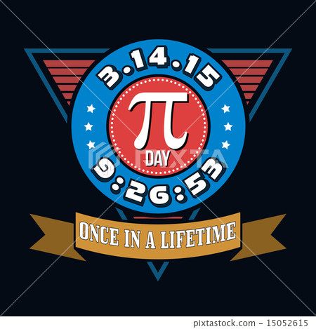 Pi Day T-shirt Typography Graphics, Vector 15052615