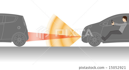 Male driving a car (illustration) 15052921