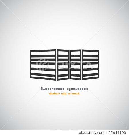 Abstract architecture building silhouette vector logo design template. Skyscraper real estate busine 15053190