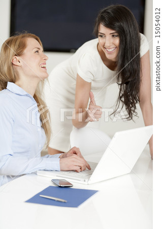 Two colleagues working together Two colleagues working together 15054012