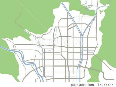 京都的縮寫地圖 京都的縮寫地圖 15055327
