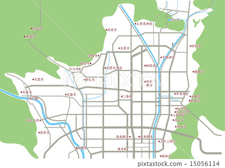Abbreviated map of Kyoto Abbreviated map of Kyoto 15056114