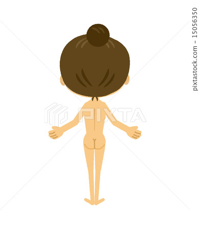 一位裸女的背影 15056350