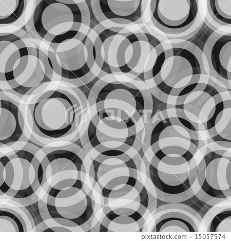 Grey And Black Abstract Circles 15057574