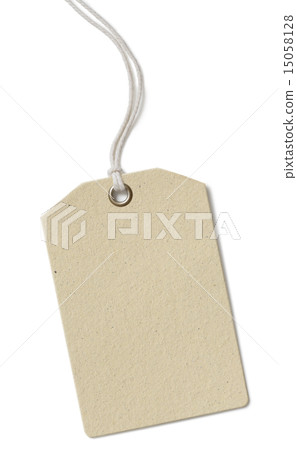 Blank price cloth tag isolated Blank price cloth tag isolated 15058128