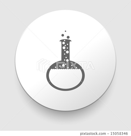 Chemical reaction symbol with flask Chemical reaction symbol with flask 15058346