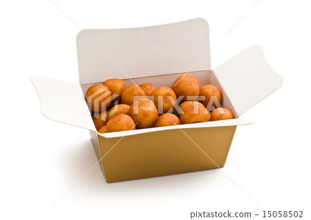 marzipan balls in gift box 15058502