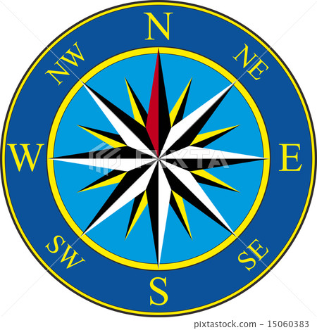 Compass illustration isolated on white background 15060383