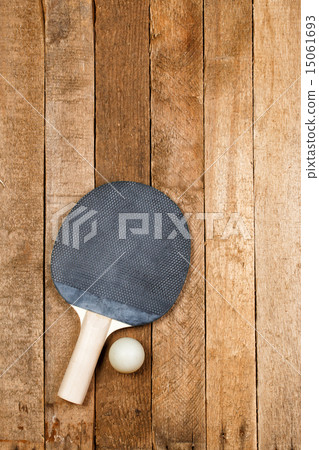 Ping pong paddle and ball  15061693