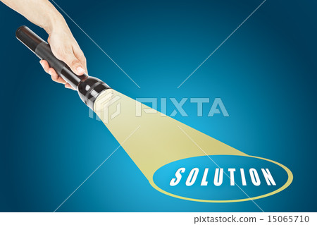search solution with Flashlight in hand 15065710