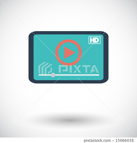 Video player icon. 15066038