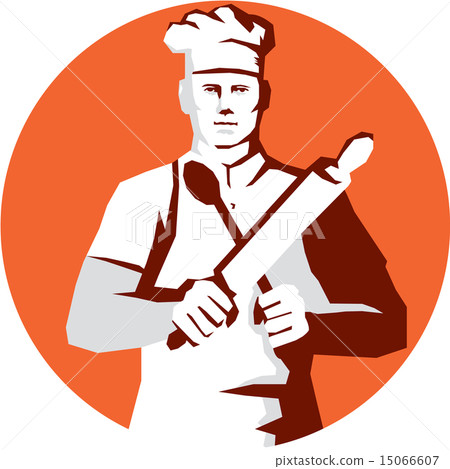 Chef Cook Rolling Pin Spatula Stencil Chef Cook Rolling Pin Spatula Stencil 15066607