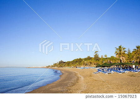 Marbella Beach on Costa del Sol in Spain 15067023