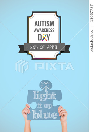 Composite image of hands showing jigsaw puzzle Composite image of hands showing jigsaw puzzle 15067787