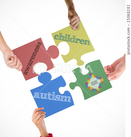 Composite image of autism awareness month Composite image of autism awareness month 15068281