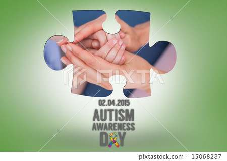 Composite image of autism awareness day 15068287