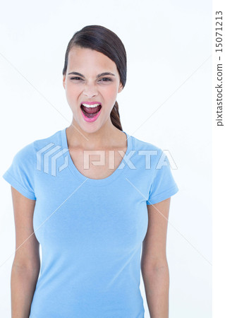 Angry woman screaming Angry woman screaming 15071213