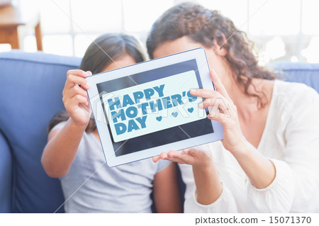 Composite image of mothers day greeting 15071370
