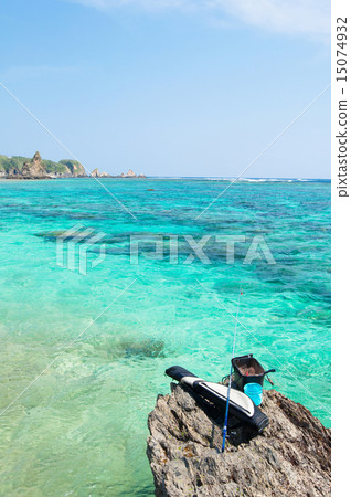在沖繩釣魚·虹膜釣魚 15074932