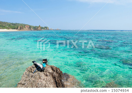 在沖繩釣魚·虹膜釣魚 在沖繩釣魚·虹膜釣魚 15074934