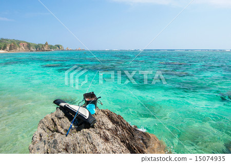 在沖繩釣魚·虹膜釣魚 15074935