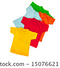 Color t-shirts over white 15076621