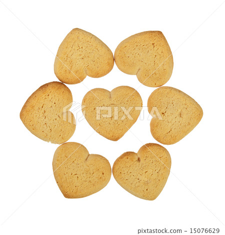 Heart shaped cookies blossom Heart shaped cookies blossom 15076629