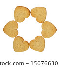 Heart shaped cookies blossom 15076630