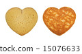 Heart shaped cookies 15076633