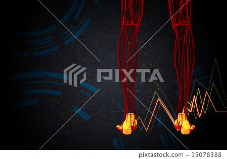3d render medical illustration of the foot bone 15078388