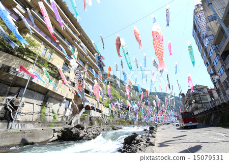 Shikado Onsen carp streamer 15079531