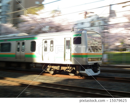 宇都宮線E231系列川口站 15079625