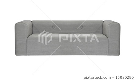 grey modern sofa isolated 15080290
