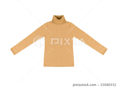 yellow sweater Isolated on white background 15080332