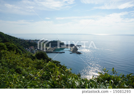 Cliff city sticking out to the sea Kozuko summer 15081293