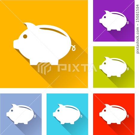 piggy bank icons 15081584