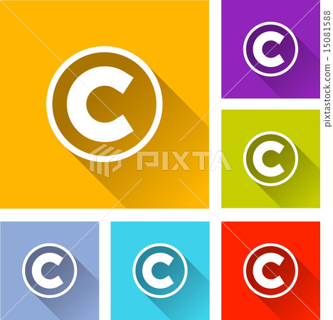 copyright icons copyright icons 15081588