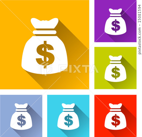 dollar bag icons dollar bag icons 15081594