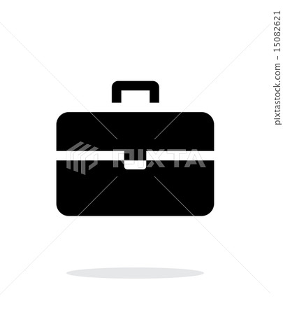 Suitcase simple icon on white background. Suitcase simple icon on white background. 15082621