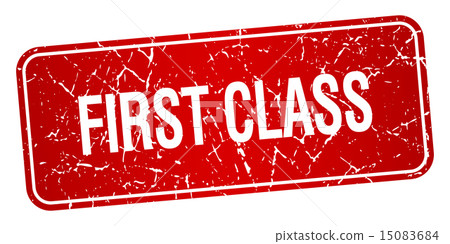 first class red square grunge isolated stamp first class red square grunge isolated stamp 15083684