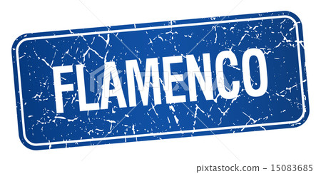 flamenco blue square grunge isolated stamp flamenco blue square grunge isolated stamp 15083685