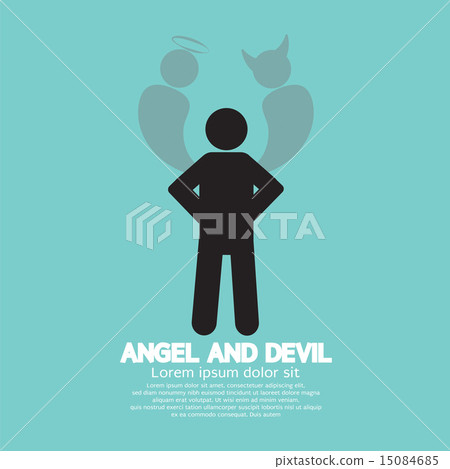 Angel And Devil Dark Side And Bright Side Of Human 15084685