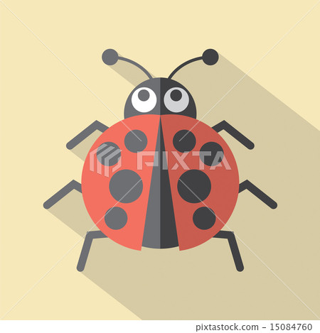 Flat Design Ladybug Icon Flat Design Ladybug Icon 15084760
