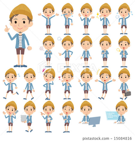 夾克harpan針織帽男士 15084816