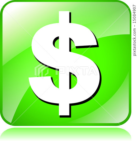 green dollar icon 15084907