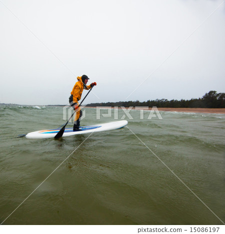 Woman on a stand up paddle board 15086197