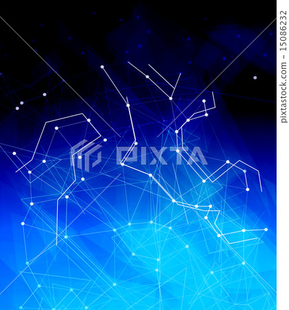 Dots with connections, triangles light background Dots with connections, triangles light background 15086232