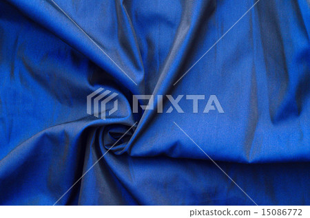 close up of blue silk textured cloth close up of blue silk textured cloth 15086772