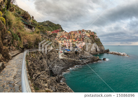 Village of Manarola, on the Cinque Terre, Italy Village of Manarola, on the Cinque Terre, Italy 15086896